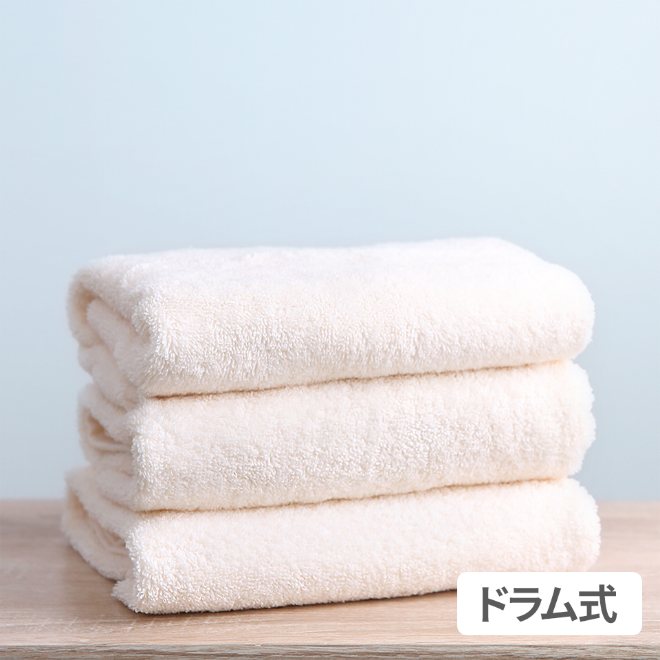 外に干すより、タオルがふわふわになりました。
