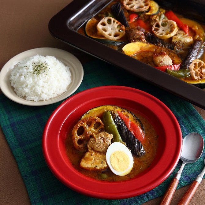 試作 - 厚切り豚バラ肉のスープカレー